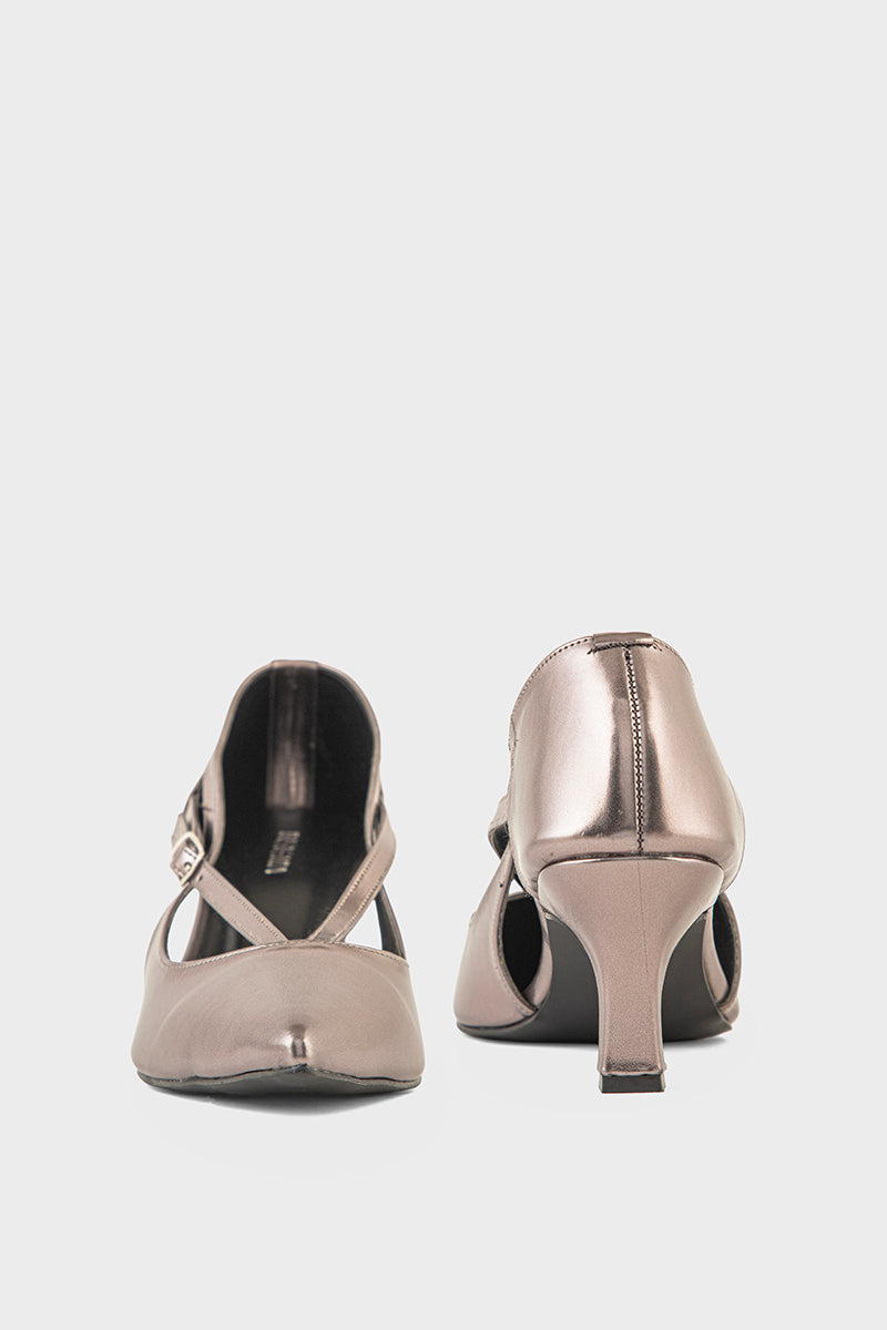 Party Wear Court Shoes IP5028-Pewter