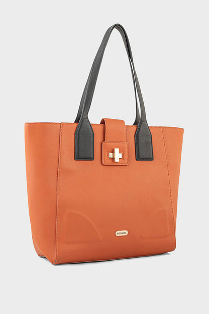Tote Hand Bags B15151-Brown