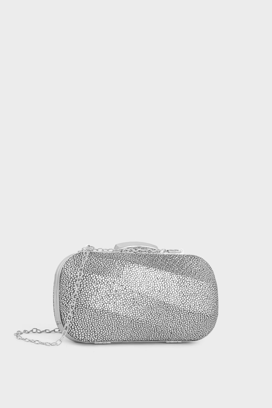Party Wear Clutch BK4145-Silver