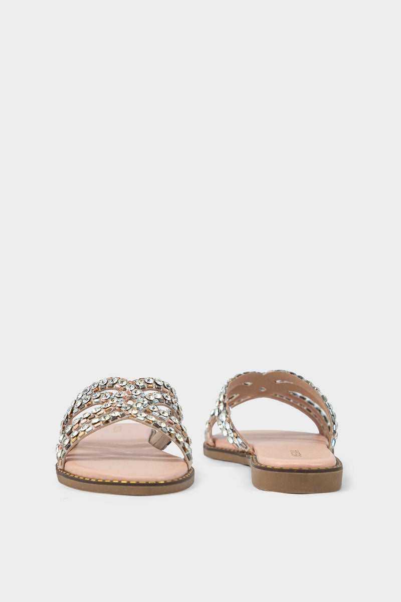Party Wear Slip On IF0194-Peach