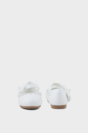 Girls Formal Pumps Q10002-White