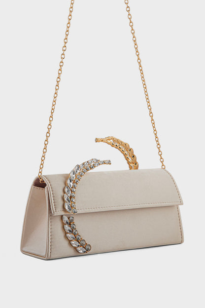 Party Wear Clutch BK4122-Golden