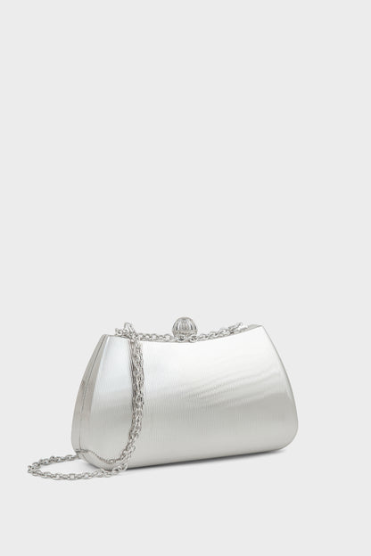 Party Wear Clutch BK4175-Silver