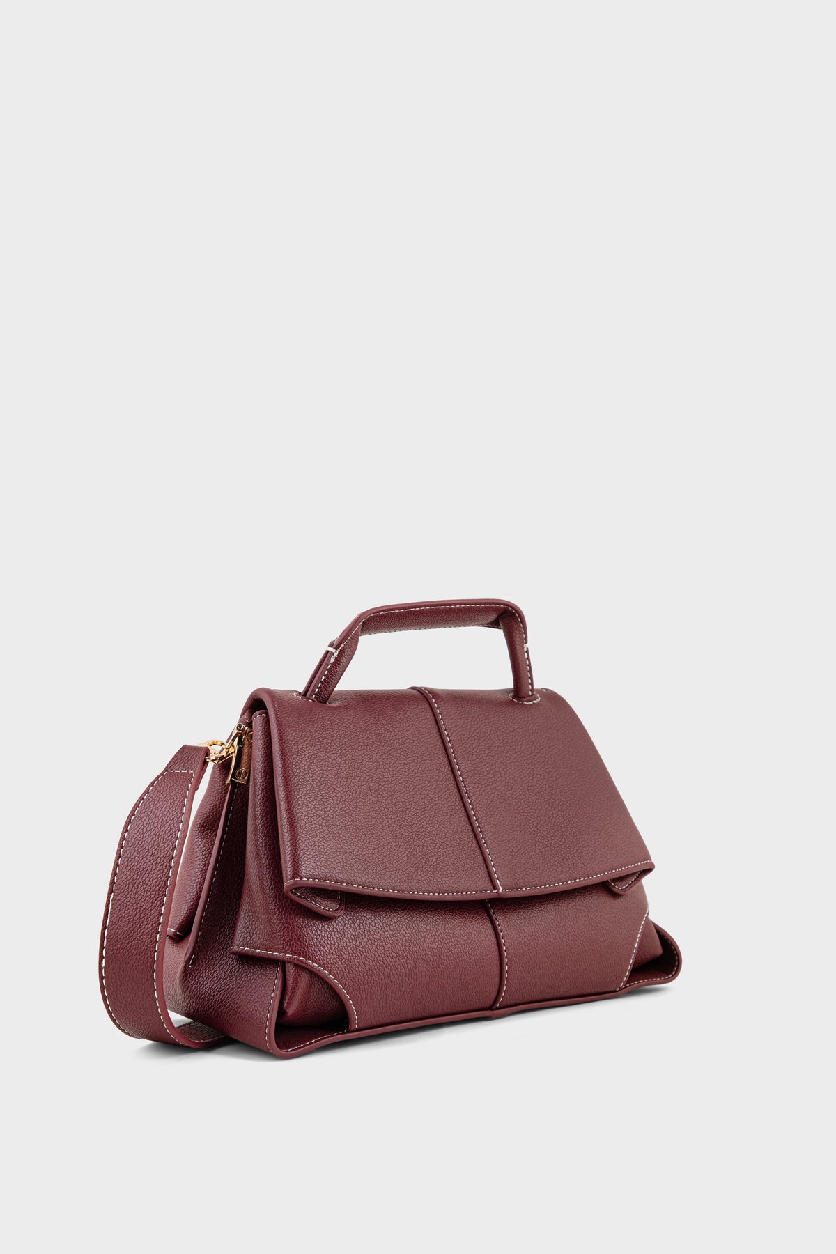 Top Handle Hand Bags BS2415-Maroon