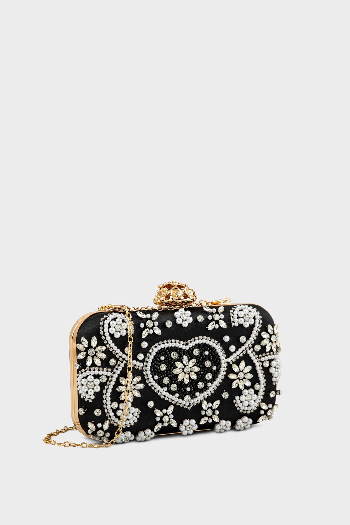 Party Wear Clutch BK4150-Black