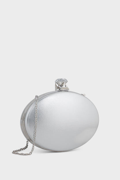 Party Wear Clutch BK4105-Silver