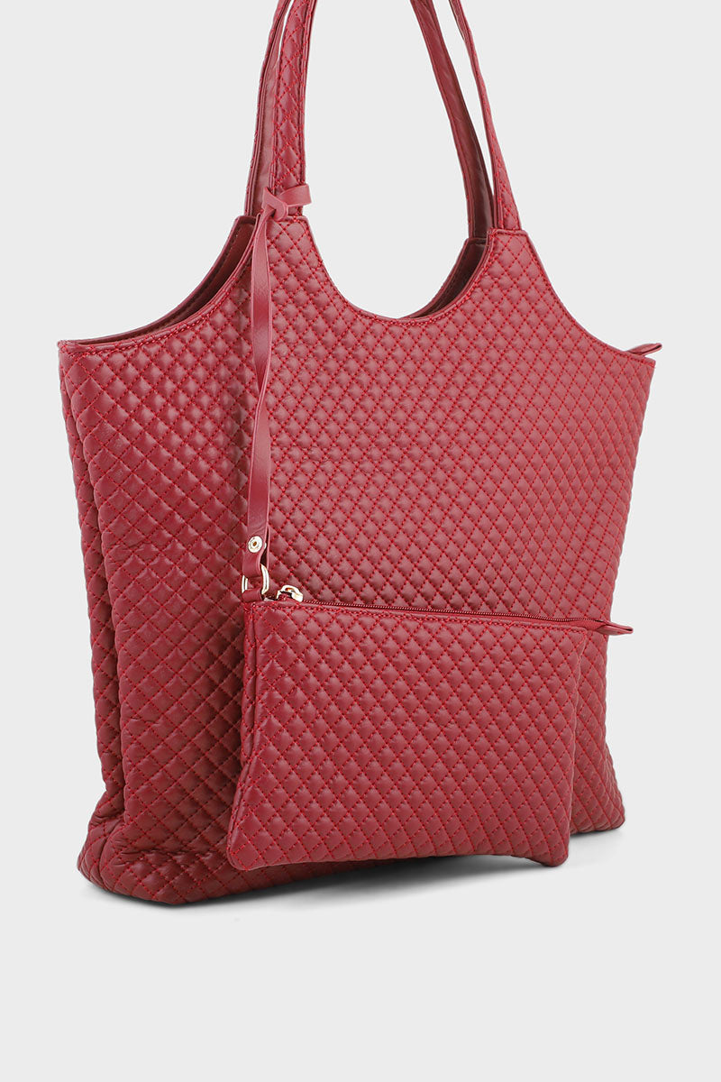 Formal Tote Hand Bags BH0005-Maroon