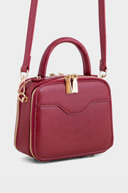 Top Handle Hand Bags BH0075-Maroon