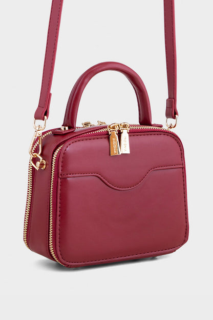 Top Handle Hand Bags BH0075-Maroon