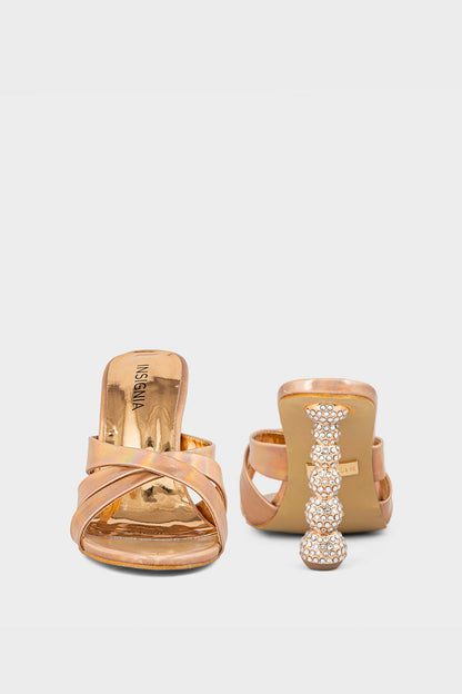 Party Wear Slip On IP0051-Rose Gold