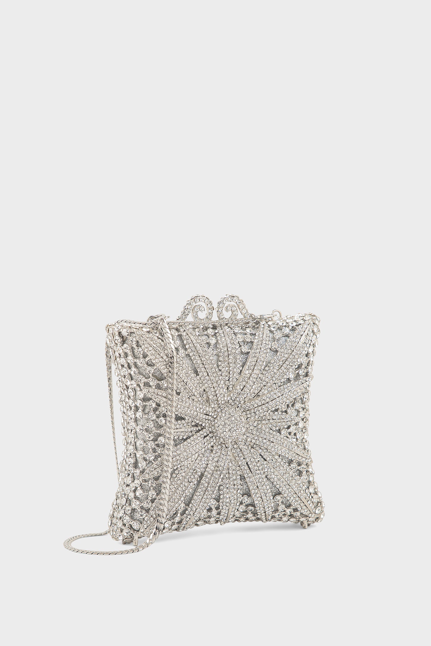 Party Wear Clutch BK4159-Silver