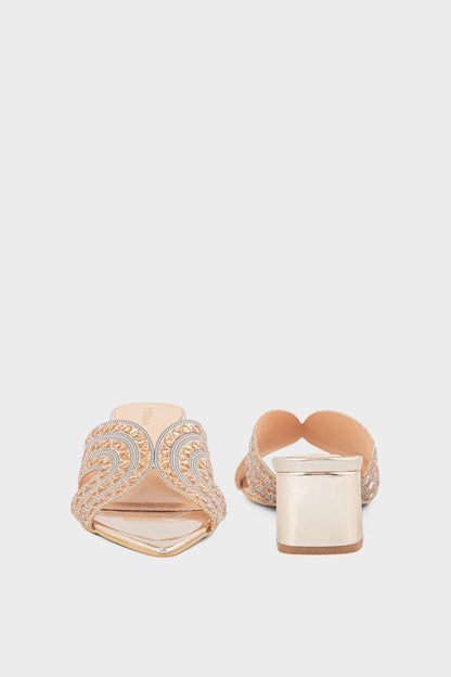 Party Wear Slip On IP0059-Champagne