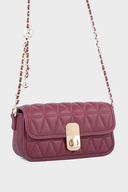 Cross Shoulder Bags BS2041-Burgundy