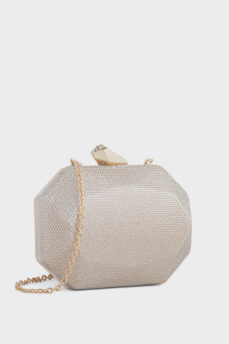 Party Wear Clutch BK4129-Gold