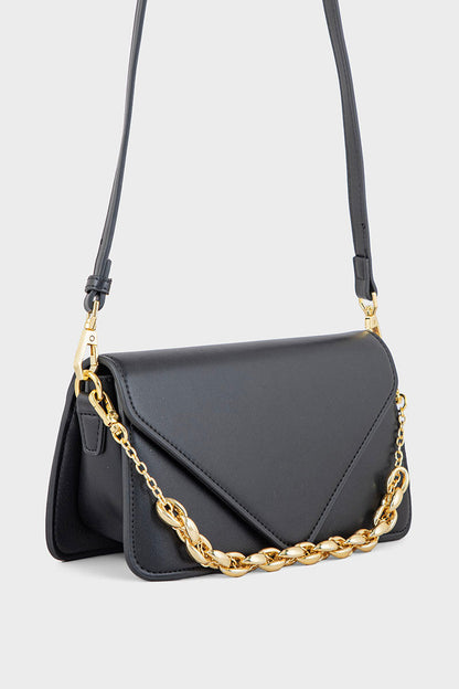Flap Shoulder Bags BS2123-Black