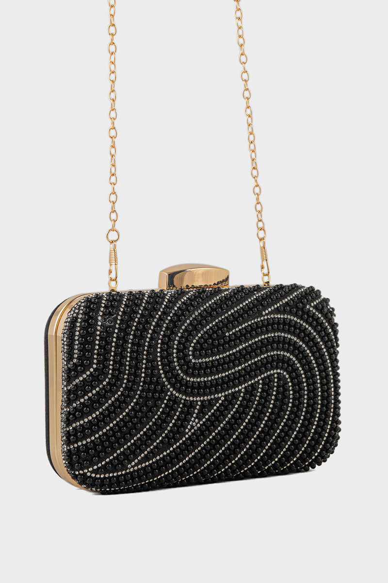 Party Wear Clutch BK4116-Black