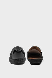 Men Casual Back Open Moccs MC6504-Black