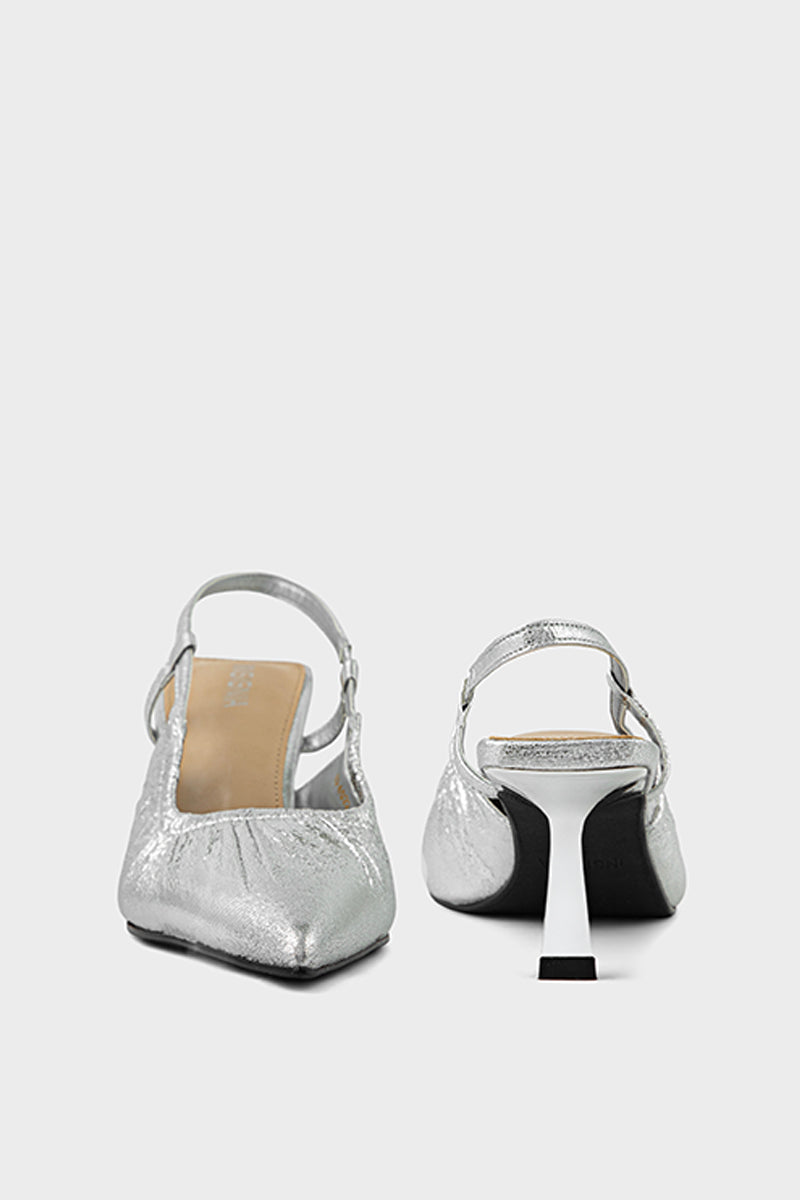 Pary Wear Sling Back IP4022-Silver