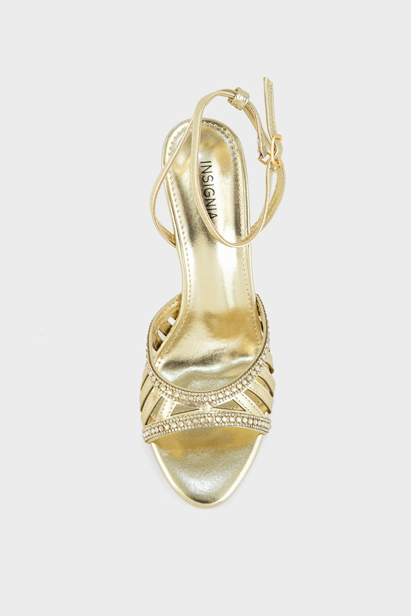 Party Wear Sandal IP2085-Gold