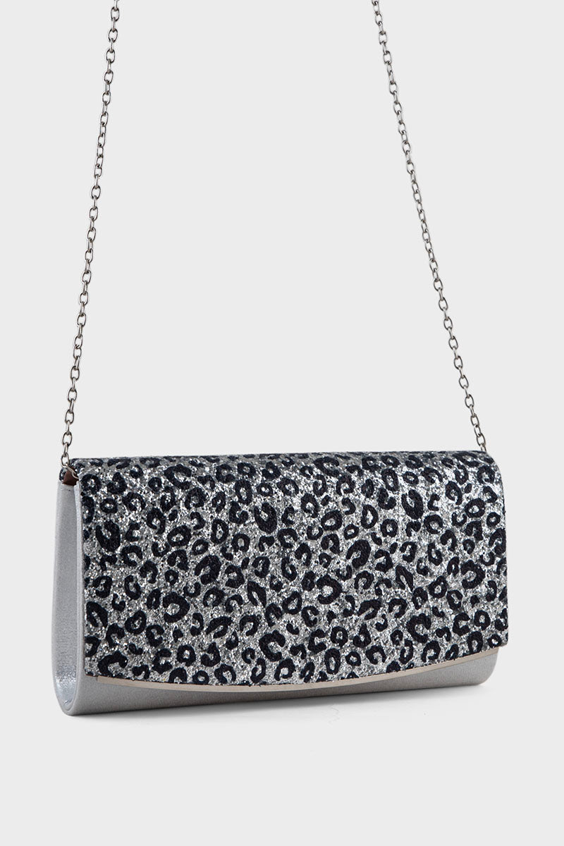 Party Wear Clutch BK4123-Silver