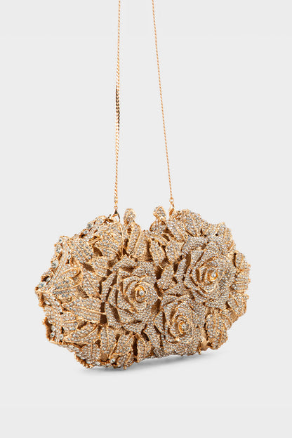 Party Wear Clutch BK4093-Golden