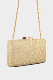 Party Wear Clutch BK4078-Golden