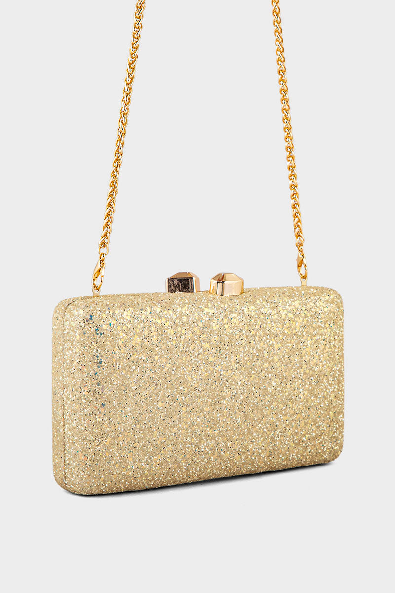 Party Wear Clutch BK4078-Golden