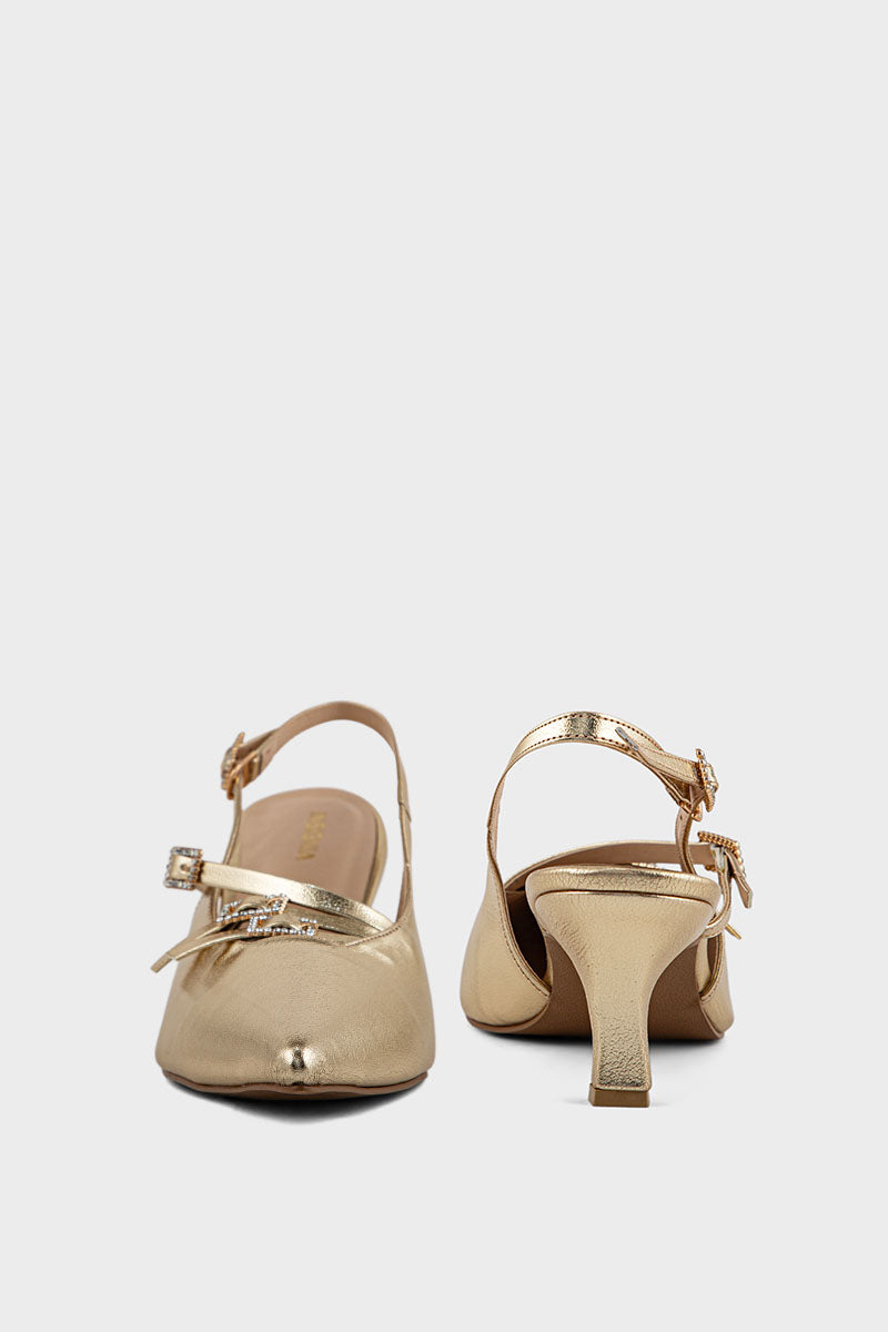 Party Wear Sling Back IP4033-Gold