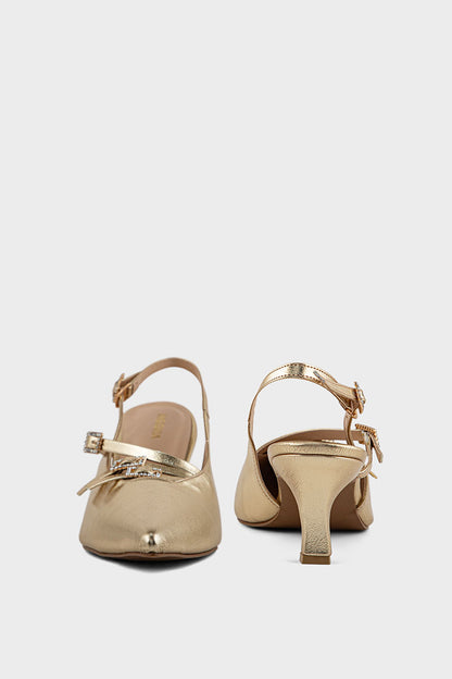 Party Wear Sling Back IP4033-Gold