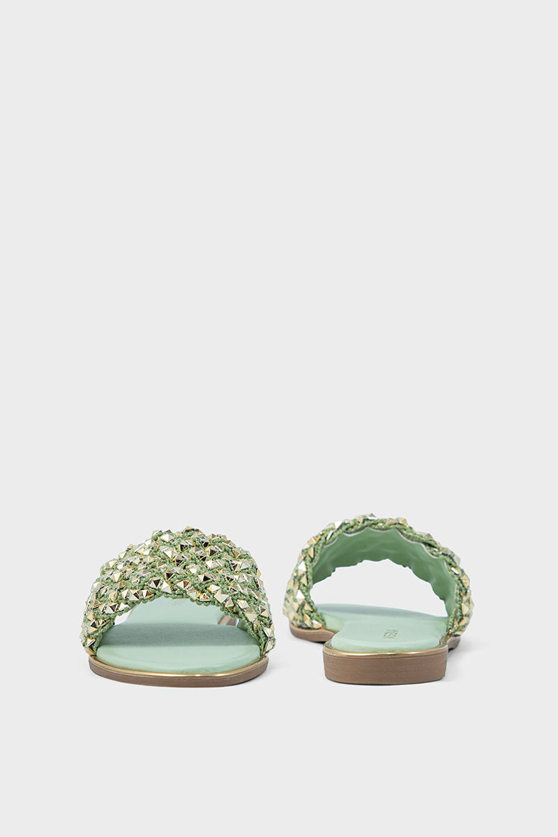 Party Wear Slip On IF0192-Mint