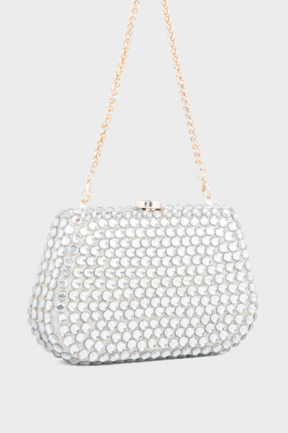 Party Wear Clutch BK4035-Golden