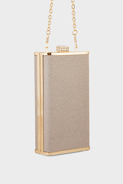 Party Wear Clutch BK4069-Golden