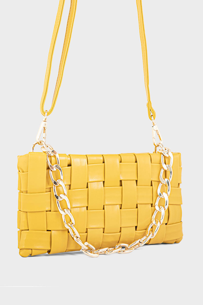 Cross Shoulder Bags BS2037-Mustard