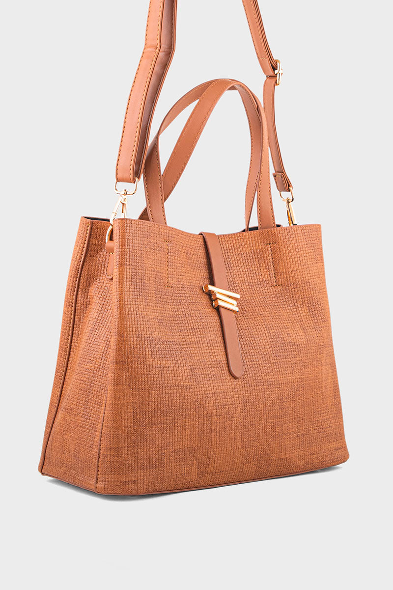 Tote Hand Bags BS2166-Brown