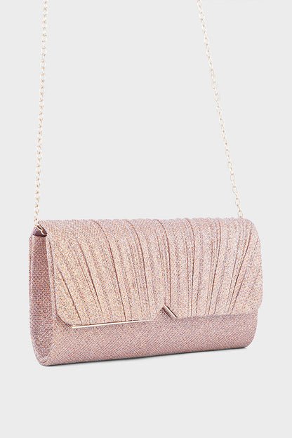 Party Wear Clutch BK4034-Rose Gold