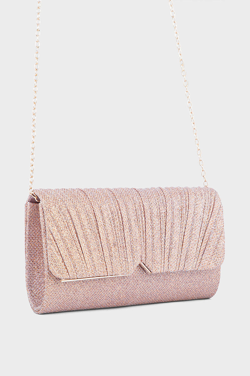Party Wear Clutch BK4034-Rose Gold