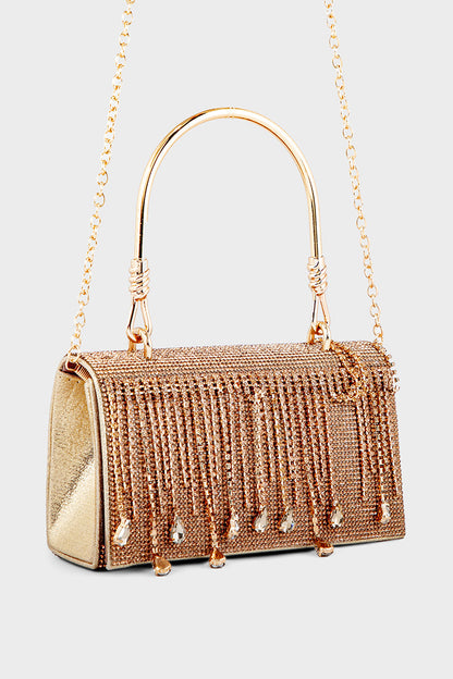 Party Wear Clutch BH0119-Golden