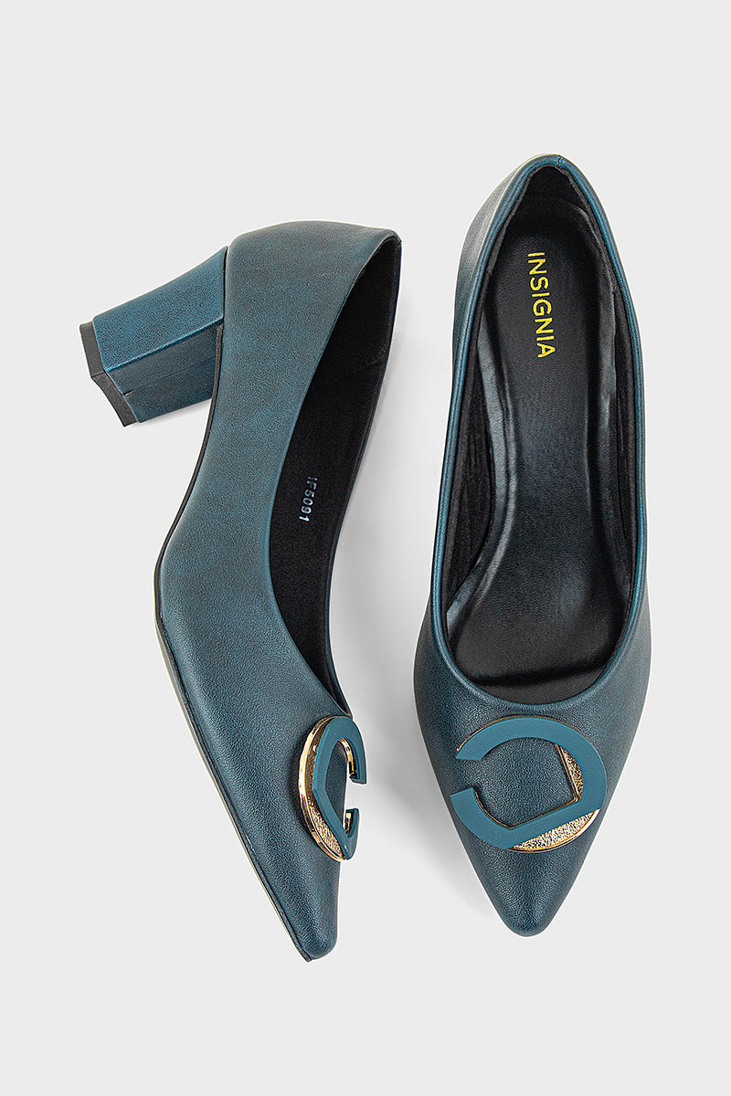 Formal Court Shoes IF5091-Teal Blue