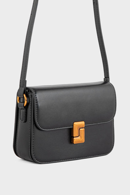 Flap Shoulder Bags BS2104-Black