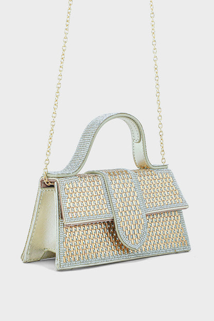 Top Handle Hand Bags BH0046-Golden