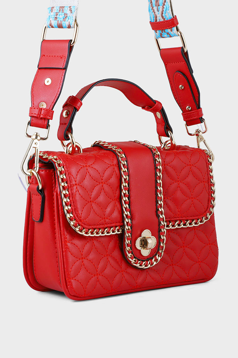 Top Handle Hand Bags B15083-Red