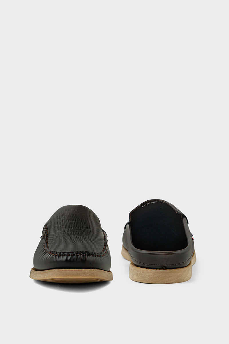 Men Casual Back Open Moccs MC6502-Coffee