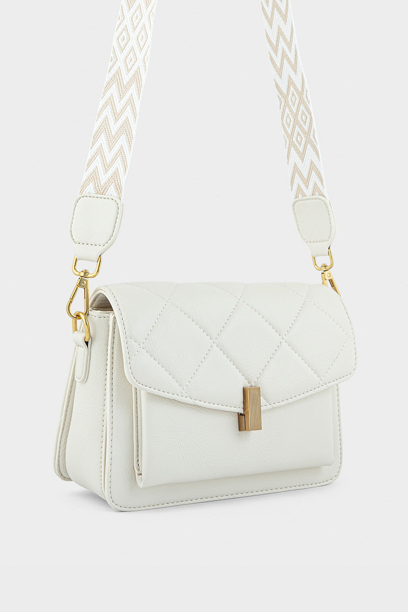 Flap Shoulder Bags BS2127-Ivory