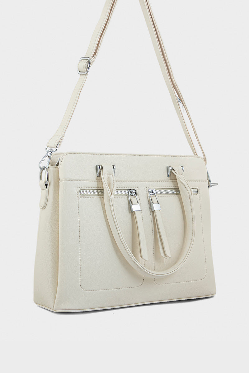 Top Handle Hand Bags BH0106-Ivory