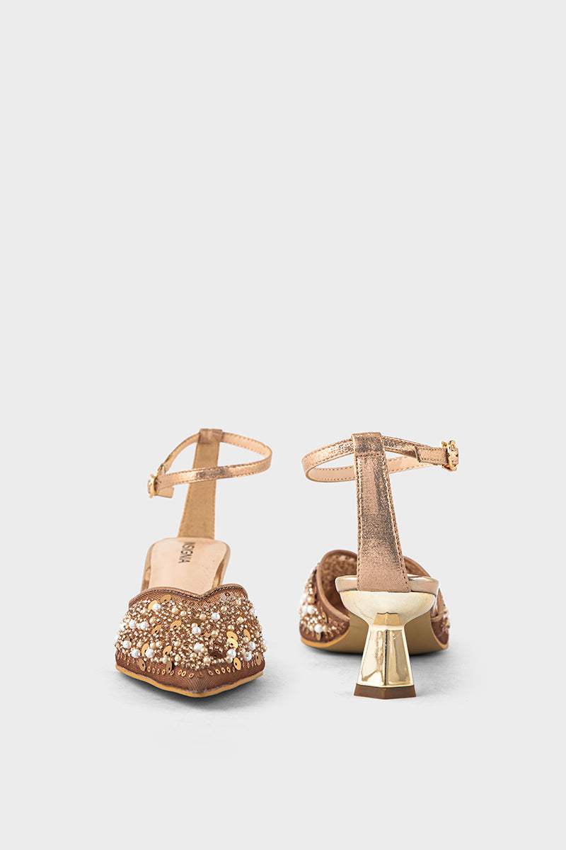Party Wear Sling Back IP4021-Copper
