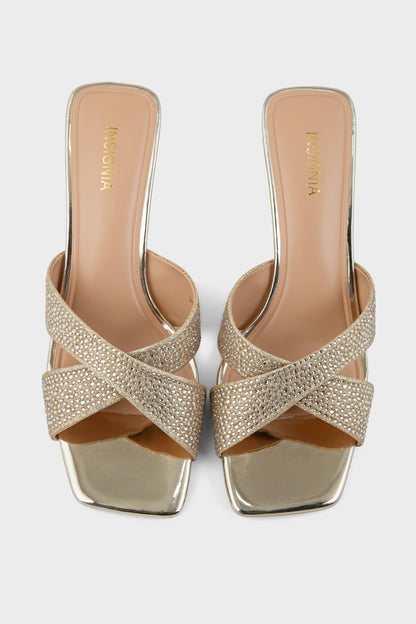 Party Wear Slip On IP0118-Gold