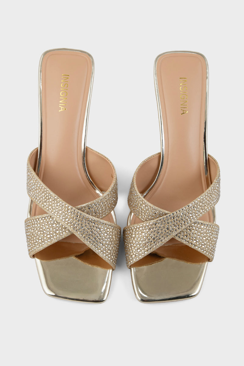 Party Wear Slip On IP0118-Gold