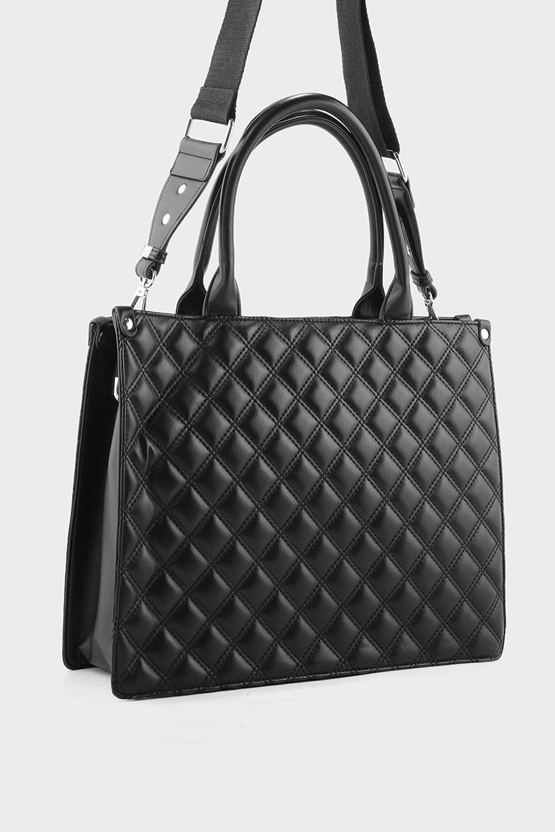 Formal Tote Hand Bags B10538-Black