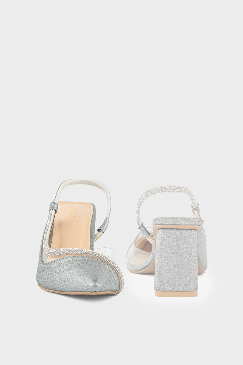 Party Wear Sling Back IP4032-Pewter