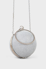 Party Wear Clutch BK4090-Silver